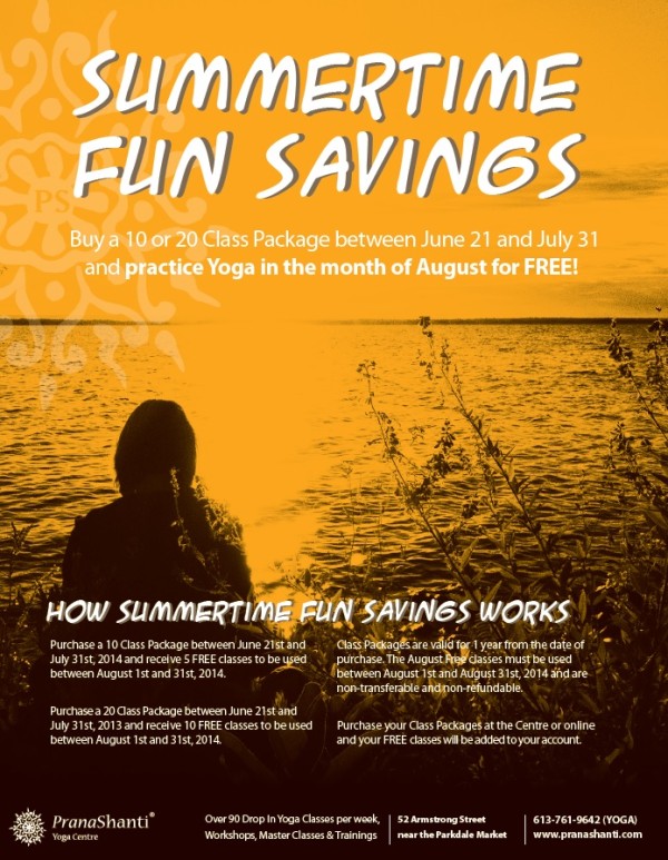 Summertime Fun Savings 2014