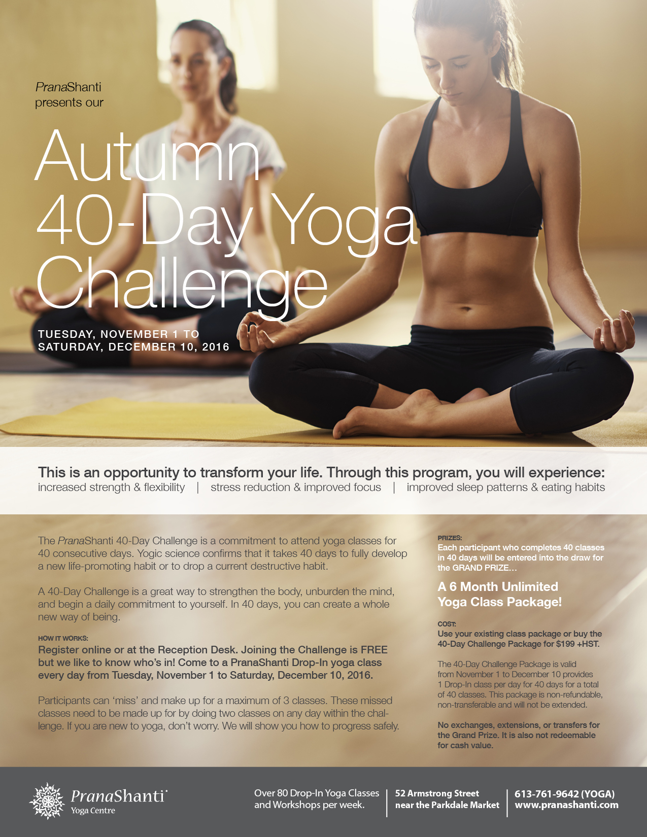 Join Our Autumn 40 Day Yoga Challenge!