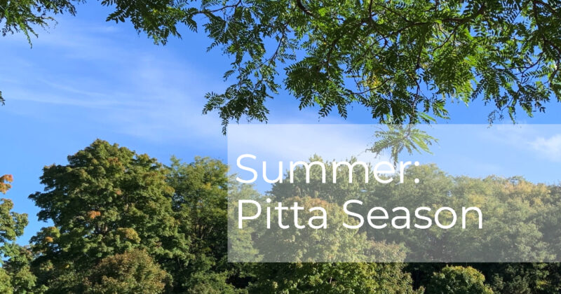 Summer: Pitta Season