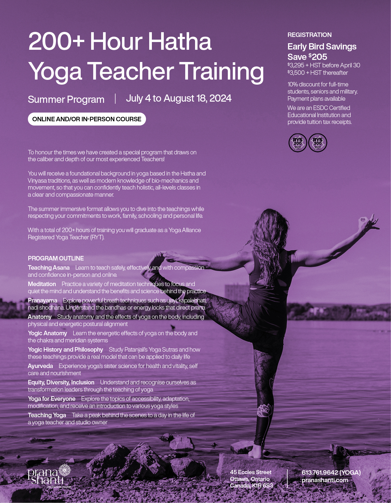 Hatha Yoga Teacher Training 200 Hour - Summer - PranaShanti